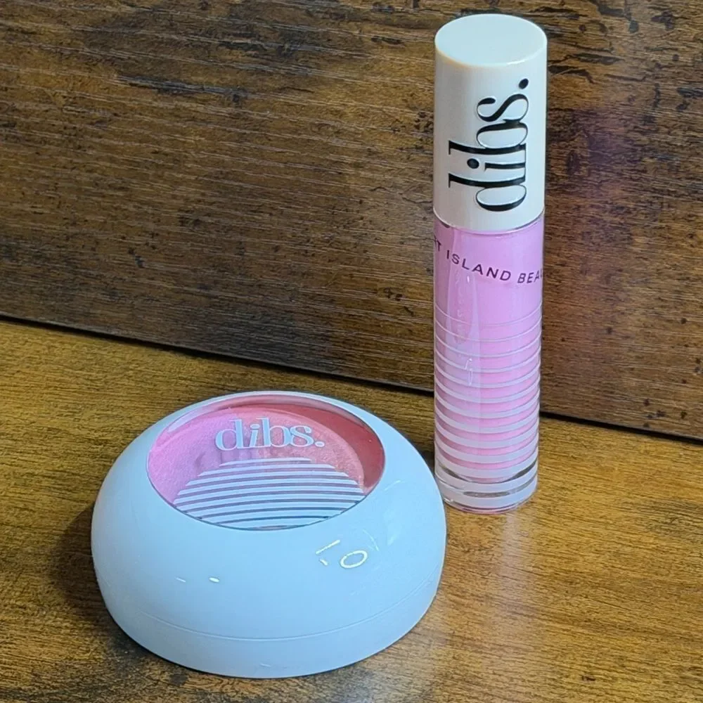 DIBS Pop Star Duet Baked Blush + Go To Glossy Balm Italian Soda NEW